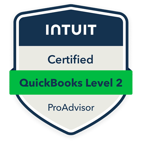 Intuit QuickBooks Level 2 Certified Badge