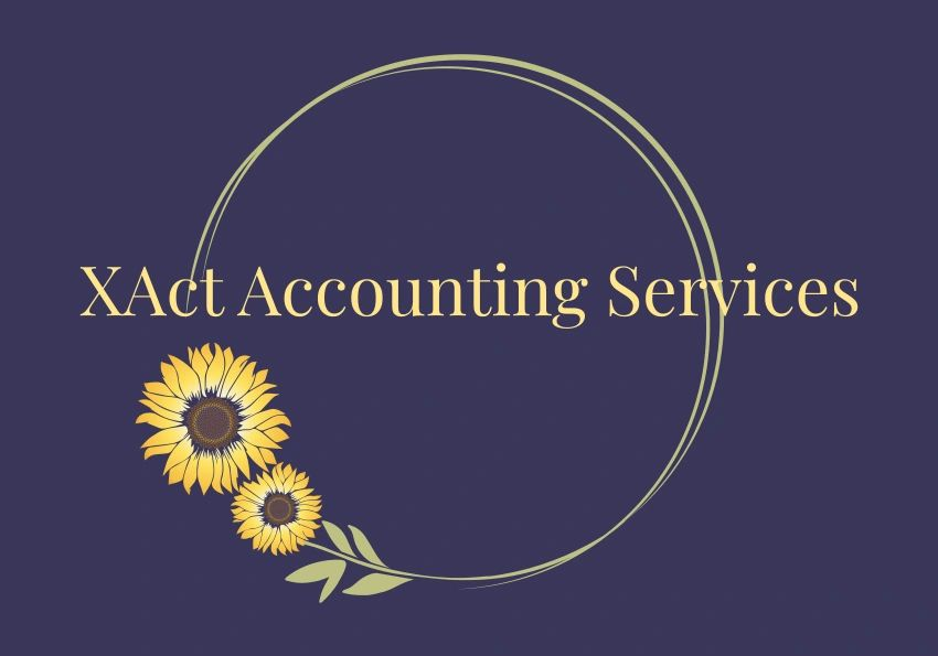 XAct Accounting Services logo with sunflowers.